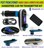 5 in 1 Bluetooth Hands-Free Car Kit USB Charger FM Transmitter Micro SD/TF Card