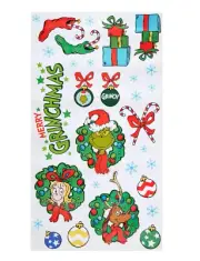 The Grinch Peel & Stick Window Clings Merry Grinchmas Christmas Mirror Decor New