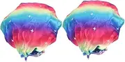 HAKIDZEL 2pcs Shower Cap Hair Washing Caps Shower Bonnet Reusable Shower Hat Bath Caps Bathroom Cap Waterproof Shower Hat Shower Hats for Shower Hats for Women Shower Hat Women Satin