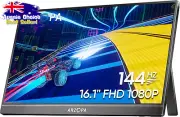 16.1" 144Hz Portable Gaming Monitor, 100% sRGB FHD, HDR, Eye Care, for Laptop/PC