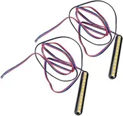 SWOOMEY 2pcs Motorbike Led Turn Signal Lights License Plate Illumination Waterproof Brake Light Module for Enhanced Safety on Road