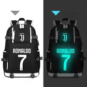 Cristiano Ronaldo Football Star Printed Backpack Schoolbag And Travel Bag Black high quality COLOR1