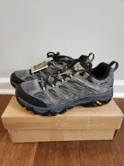 Merrell Moab 3 Gore-Tex outdoor hiking shoes, Size 11.5 in granite color