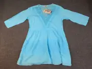 NEW NWT Beach Tunic Top 3/4 Sleeve Aqua Woman’s Blouse Magic Size Medium M