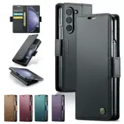 For Samsung Galaxy Z Fold 6 5 4 5G Wallet Case Leather Shockproof Magnetic Cover