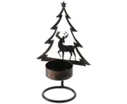 3PCS Table Decoration Iron Candlestick Elk Ambient Candle Lamp Gift