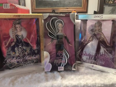 Bob Mackie Set Of 3 Barbies