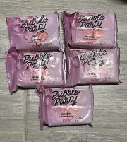 5 Pc Victoria's Secret Pink Wild Berry Bubble Bath Party Cleansing Bar Soap Lot