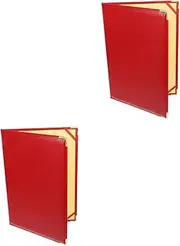CAXUSD 2pcs Business Folder Resume Folders for Interview Document Holder Office Portfolio Organizer Fine Craftsmanship