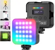 NEEWER Magnetic RGB Video Light, 2 Pack 360° RGB61 LED Camera Light
