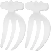 Alipis 2pcs Ergonomic Salad Forks Claws for Mixing Serving Lightweight Kitchen Tool for Tossing Salad Pasta and Fruits for Home Cooking