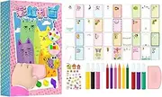 Kid Rainbow Color Scratches Art, Scrape Painting Craft Kit, Rainbow Scratching Paper Art, Simple Usage, Unique Design, 20.5x12.9x2.6cm for Children