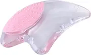 Healeved 1Pc Transparent Crystal Plate with Scraping Therapy Tool for Facial Massage Skin Care and Relaxation for Smooth Treatment and Use