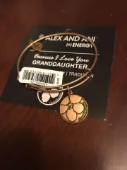 NWT Alex and Ani Granddaughter Bracelet Russian Gold Because I love You w/ Box