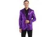 70s Sequins Purple Mens Suitmeister Jacket