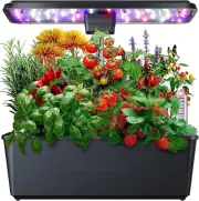 Indoor Garden, 12 Pods Hydroponics Growing System with 36W 5 Color LED Full Spec
