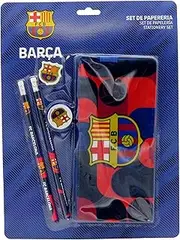 CYPBRANDS FC Barcelona Stationery Set School Supplies Writing Barça Blue Official Product