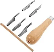 NUOBESTY Clay Sculpture Tools Pottery Set 6pc Clay Modeling Tools Scissors Scrapers for DIY Craft Projects
