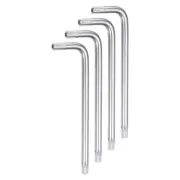4pcs T25 Tamper Proof Torx Star Key Bit Wrench 3.43" CR-V Hand Tool