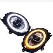 Car Styling Headlights Compatible For BMW MINI Cooper F56 LED Headlight 2014-2020 F55 F57 Head Lamp DRL Signal Projector Lens Automotive(Style a)