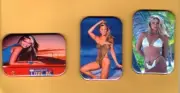 CHRISTIE BRINKLEY 3 REFRIGERATOR MAGNET 2" X 3" WITH ROUNDED CORNER