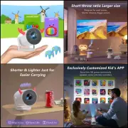 mini proyector con sistema Android integrado 1080p 4K compac para casa y familia