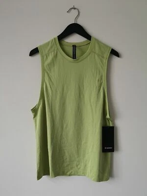 NWT LULULEMON NEMI/DWGN Lime Green Metal Vent Tech 2.0 Tank Top Men's XL