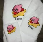 Nintendo Character Kirby on a Star BATH ROOM SET EMBROIDERED Adorable