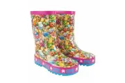 Shopkins Girls All-Over Print Wellington Boots (Pink/Blue) - UTNS7297