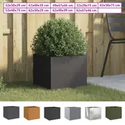 Planter Raised Garden Bed Planter Box Flower Pot Stand Corten Steel vidaXL