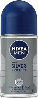 Nivea For Men Antiperspirant Deodorant Roll-On Silver Protect Polar Blue 50ml