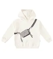 [Marc Jacobs Kids] Marc Jacobs Kids Embellished cotton jersey hoodie Y 10 white