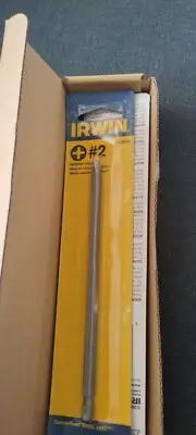 2 X Box of 5 Irwin pozi drive 152mm no.2 bits