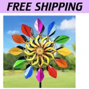 Metal Garden Wind Spinner with 360 Rotation - Perfect Gift for Garden Lovers