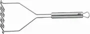 [WMF] Potato Masher 29 cm Profi Plus Cromargan Stainless Steel Partly Matt Dishwasher Safe, Red, 29 x 10 x 5.9 cm