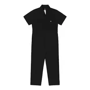 【Dickies】男款黑色33999抗皺材質經典短袖連身工作服｜DK011765BLK