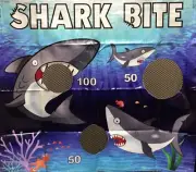Replaceable Air Frame Game Vinyl Panel 40x34 Shark Bite Event Carnival Party