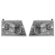 Composite Headlight Assembly for 92-96 Ford Econoline PAIR