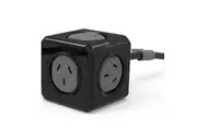 Allocacoc PowerCube 5 Socket Power Board Mount w 1.5m Extension Cord Black