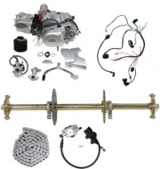 125cc Semi Auto Engine Motor + 810mm Rear Axle Kits Electric ATV Quad Go kart