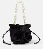 [Magda Butrym] Magda Butrym Magda Small satin tote bag One Size black