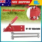 Lawnmower Blade Sharpener 15°-45° Adjustable Garden Grinder Wheel Stone Drill AU