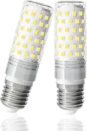 LUTW E27 Screw Bulb Cool White 6000K, 10W E27 LED Bulb Equivalent 130W Incandescent, 1510LM Super Bright E27 LED Corn Light Bulb for Home Lighting, Non-Dimmable, Pack of 2