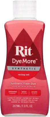 Dye Ur810.Rare Fabric Liquid Dye Synthetic Dyemore, Racing Red, 7-Ounce
