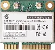 wewoe RTL8821CE 802.11AC for Bluetooth 4.2 433Mbps 2.4Ghz/5Ghz Dual Band Mini PCIe WiFi Card RTL8821 Support Laptop/PC