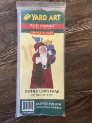 Christmas Yard Art Father Christmas DIY Pattern 29x59