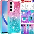 For Samsung A55 A15 A25 A35 A14 A34 A54 A13 A53 Case Liquid Glitter Bling Cover