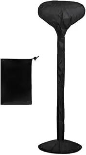 Waterproof Outdoor Heater Cover Durable And Scratch-proof High Protection Windproof OxfordCloth Heater Cover Waterproof , Black-All Round