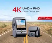Viofo A129 Pro DUO 4K Dual Channel Dash Camera With Hardwiring Kit & CPL Filter