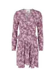Isabel Marant Usmara Printed Stretch-silk Mini Dress - Mauve - 36 (UK8 / S) 36 (UK8 / S)